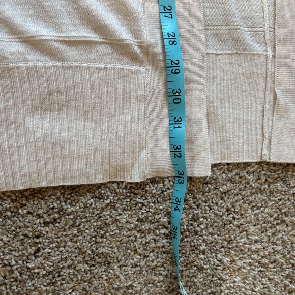 LOFT long cardigan, cream color sweater - Picture 3 of 11